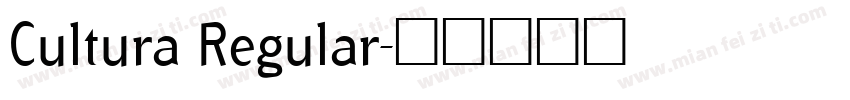 Cultura Regular字体转换